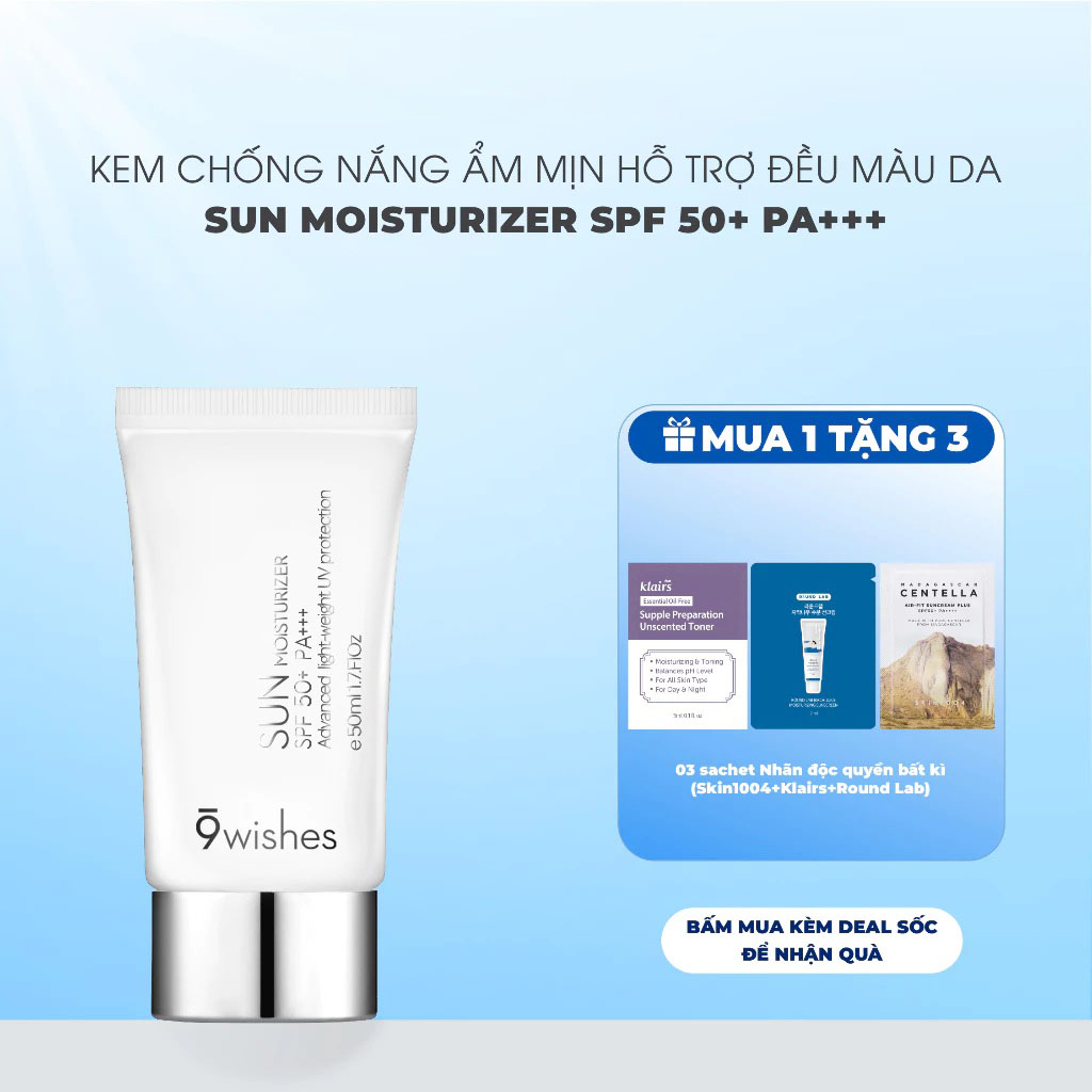 9 Wishes Sun Moisturizer Spf 50+ Pa+++ 9 Wishes Sun Moisturizer Spf 50+ Pa+++