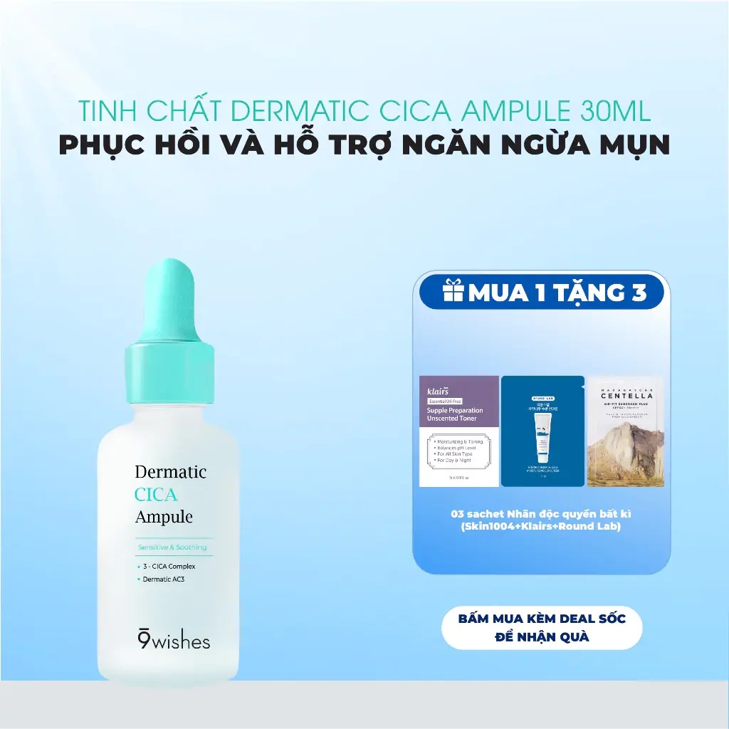 9 Wishes Dermatic Cica Ampule 9 Wishes Dermatic Cica Ampule