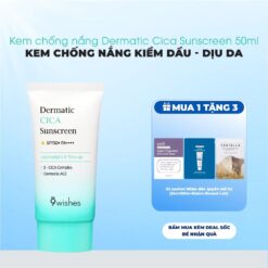9 Wishes Dermatic Cica Sunscreen SPF 50+ PA ++++